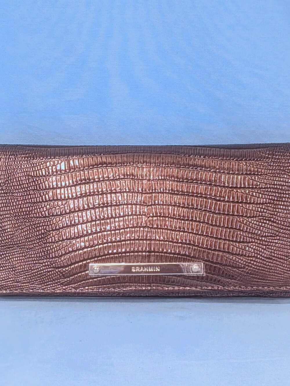 🔷 NWT Brahmin Ady Wallet in Bronze Lizard All Over
